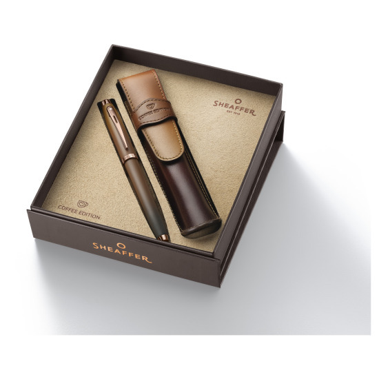 Sheaffer 100 Coffee Fountain Pen Set with Case